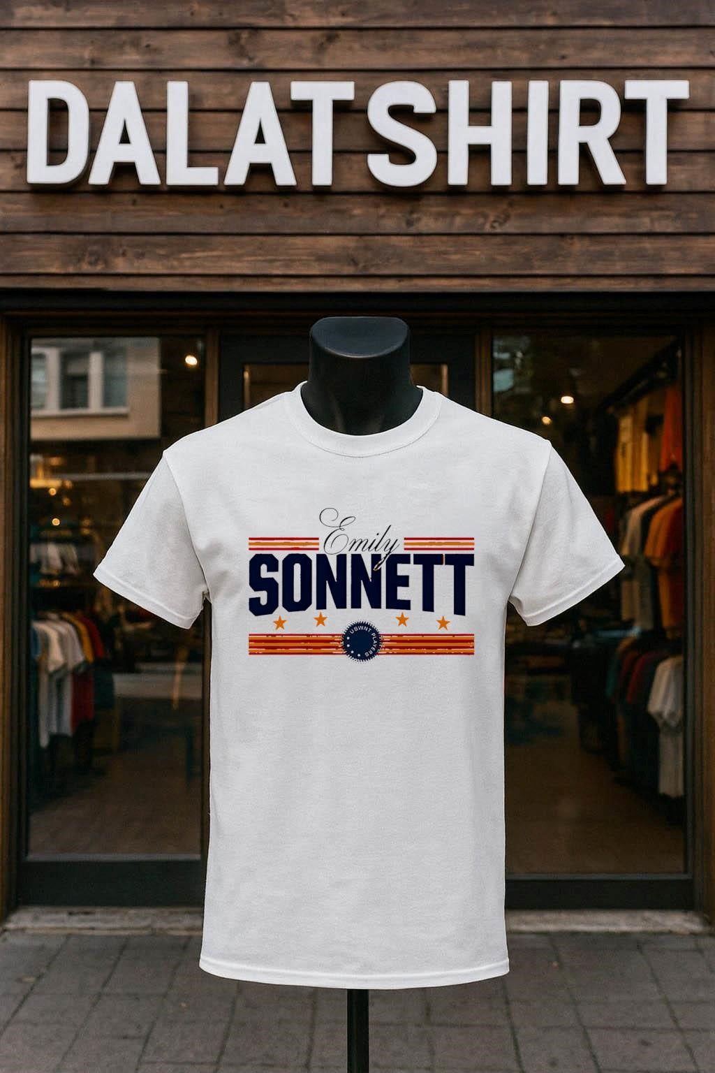 Emily Sonnett USWNT Players stars and stripes graphic - Adult & Kids T-Shirts, Sweatshirts & Hoodies apparel design preview 1