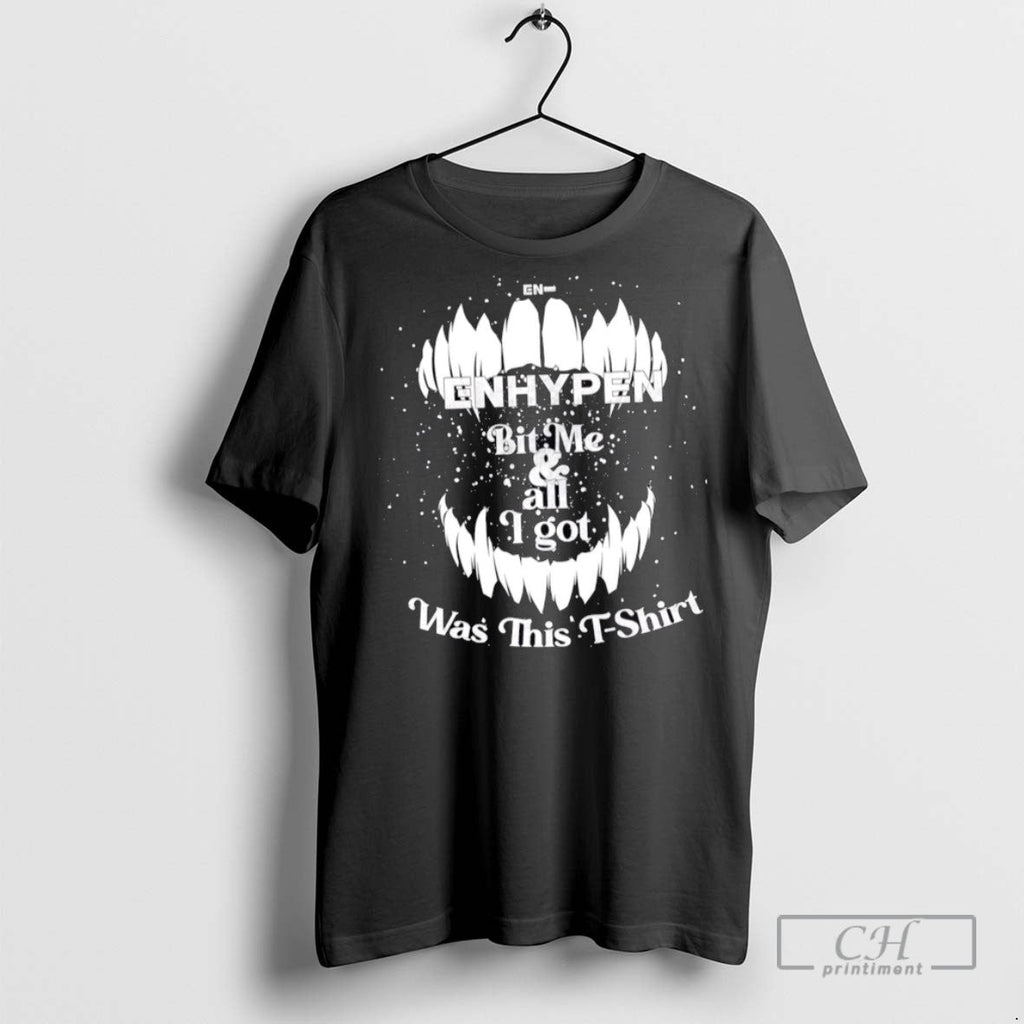 Enhypen Bit Me All Mi Got Was This - Adult & Kids T-Shirts, Sweatshirts & Hoodies apparel design preview 1