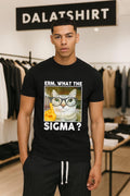 Erm What The Sigma Nerd Cat Glasses Finger Up - Adult & Kids T-Shirts, Sweatshirts & Hoodies apparel design preview 1