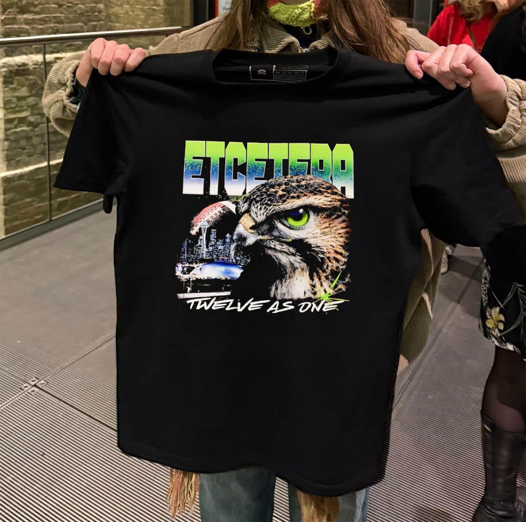 Etcetera Hawk Bird Seattle Skyline Twelve As One - Adult & Kids T-Shirts, Sweatshirts & Hoodies apparel design preview 2