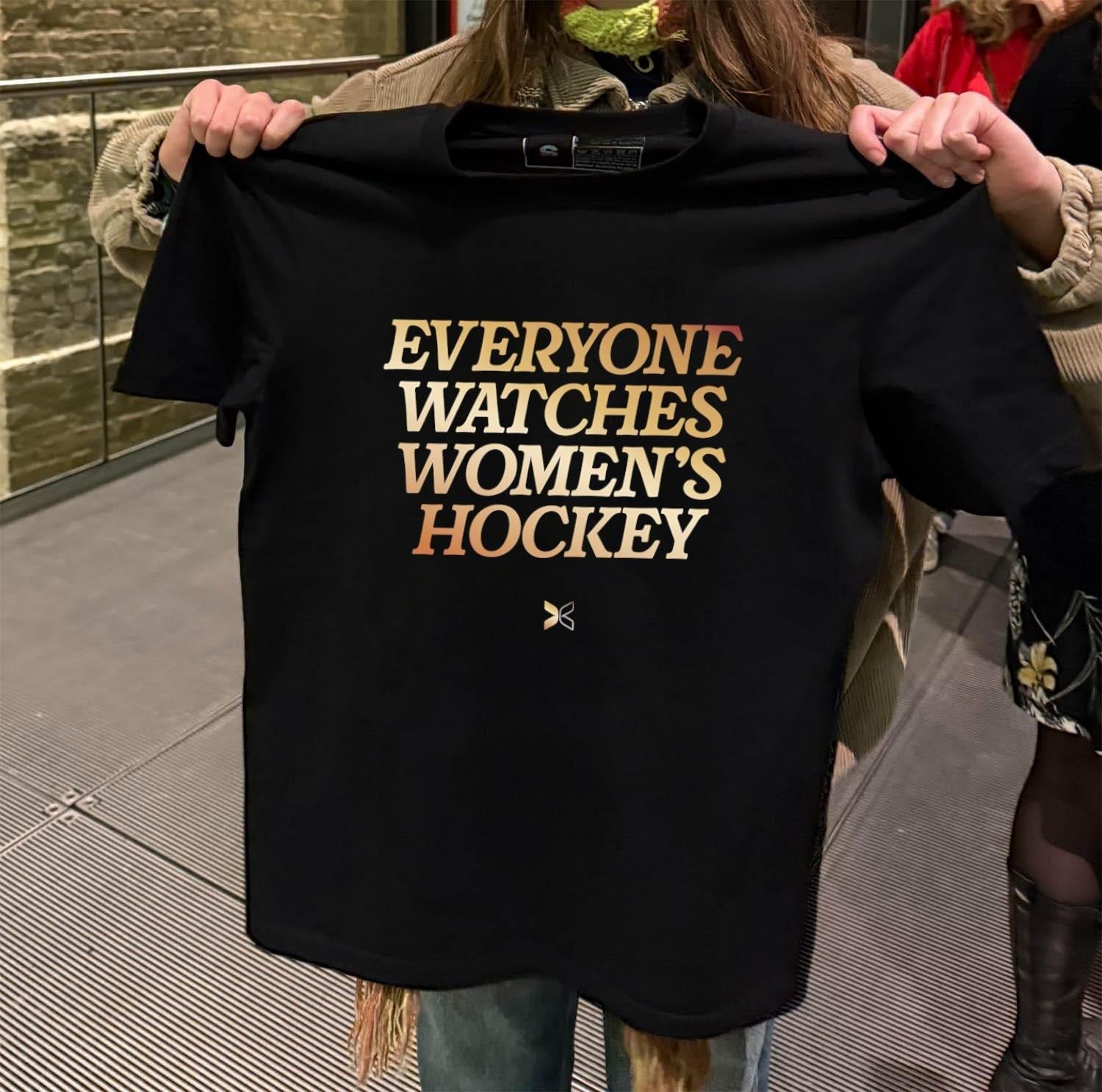 Everyone Watches Women's Hockey - Adult & Kids T-Shirts, Sweatshirts & Hoodies apparel design preview 2