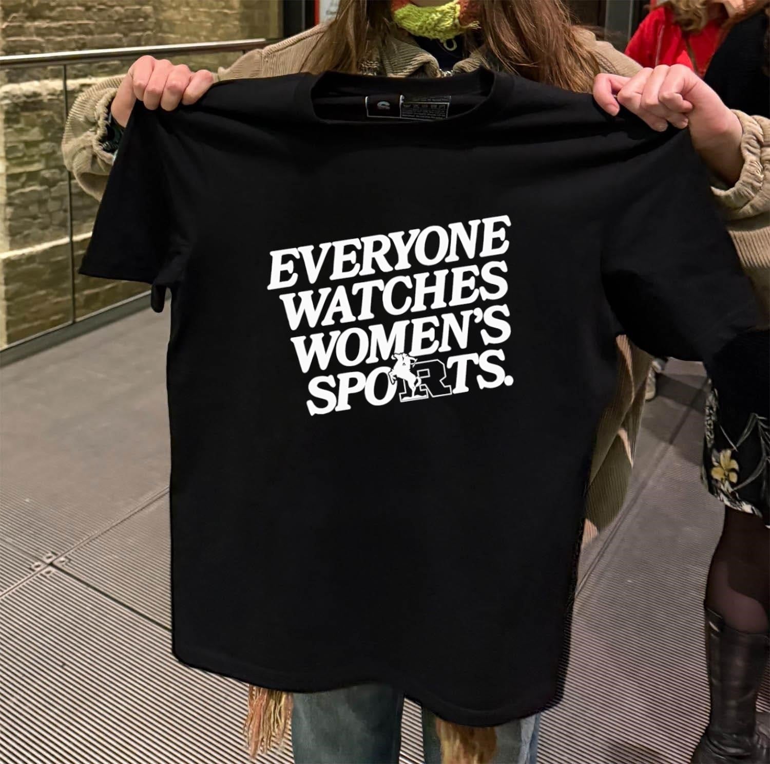 Everyone Watches Women's Sports Empowering Athletic - Adult & Kids T-Shirts, Sweatshirts & Hoodies apparel design preview 2
