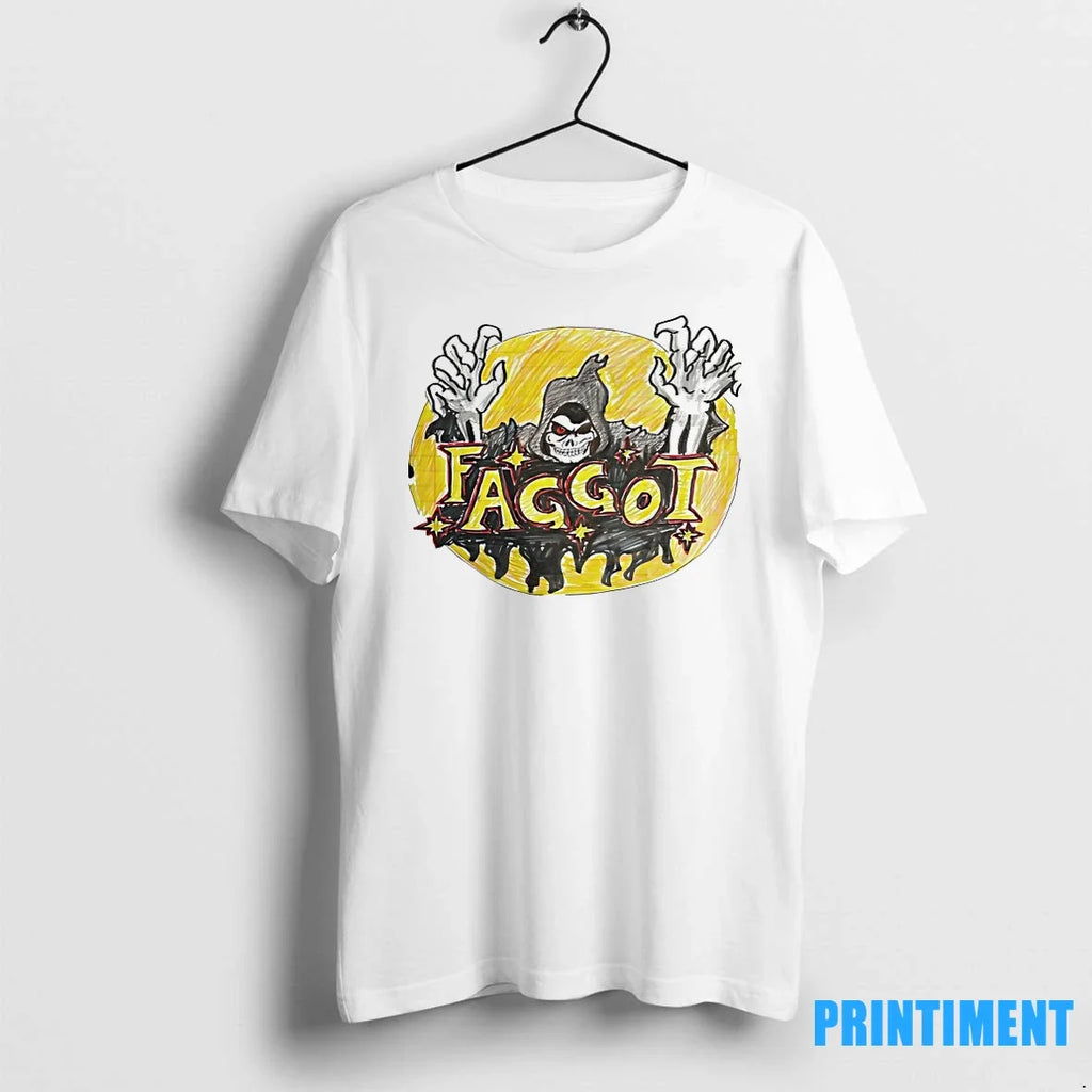 Faggot Grim Reaper Halloween Art Sweater - Adult & Kids T-Shirts, Sweatshirts & Hoodies apparel design preview 1