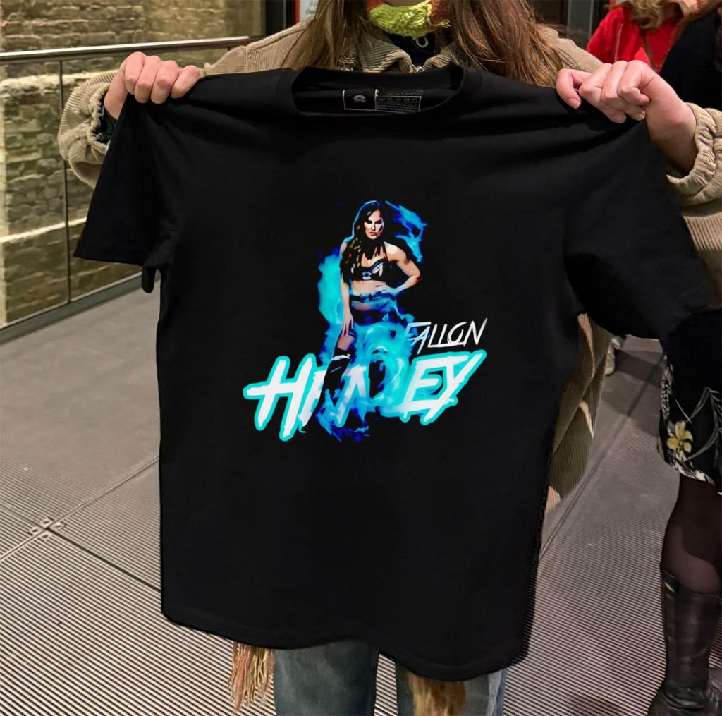 Fallon Henley Teal Smoke and Portrait Wrestling - Adult & Kids T-Shirts, Sweatshirts & Hoodies apparel design preview 2