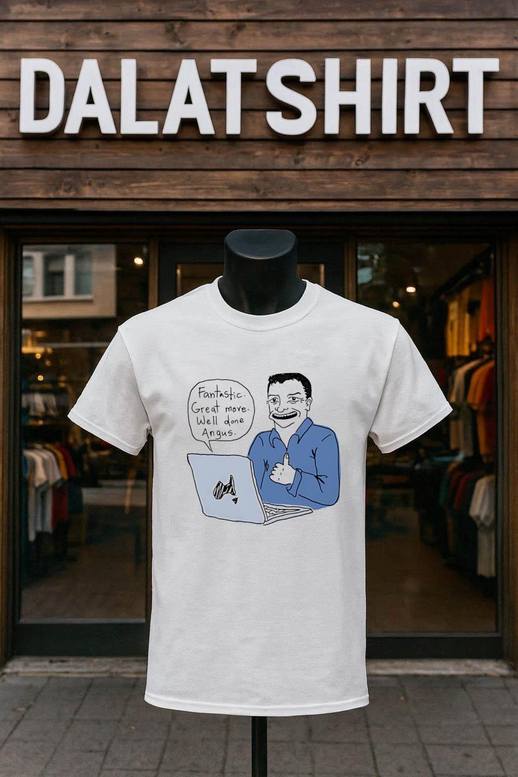 Fantastic Great Move Well Done Angus Cartoon Man - Adult & Kids T-Shirts, Sweatshirts & Hoodies apparel design preview 1