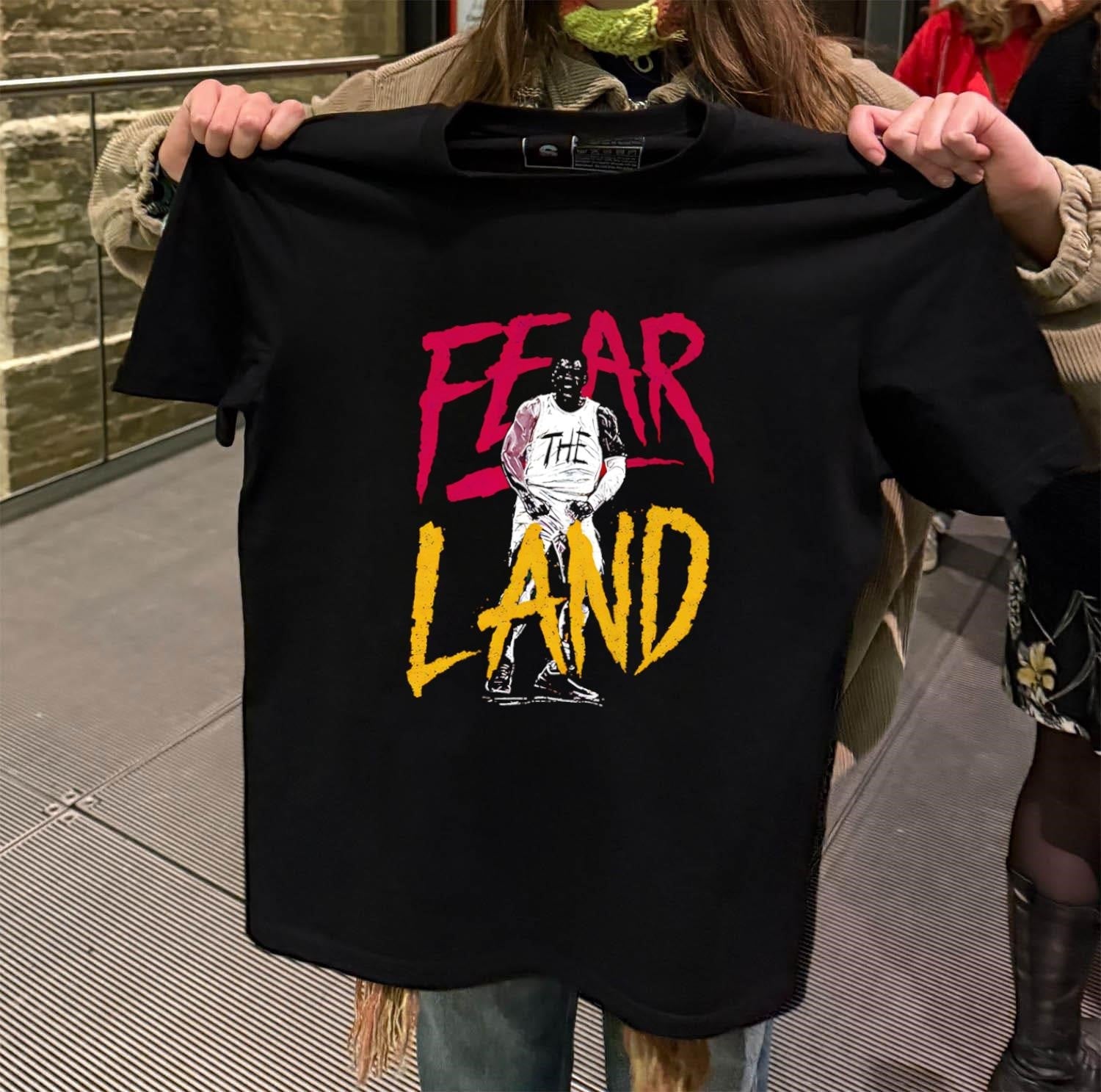 Fear The Land Basketball scream - Adult & Kids T-Shirts, Sweatshirts & Hoodies apparel design preview 2