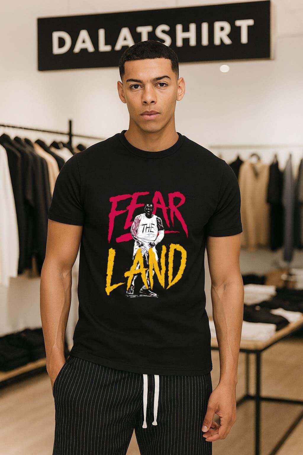 Fear The Land Basketball scream - Adult & Kids T-Shirts, Sweatshirts & Hoodies apparel design preview 1