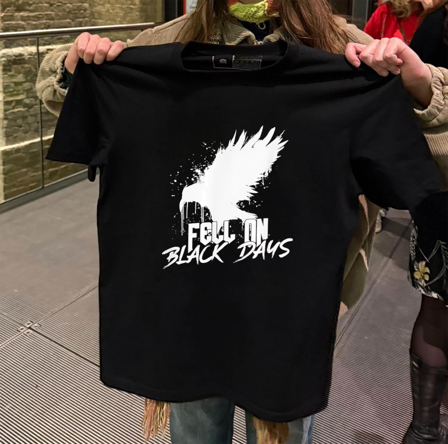 Fell On Black Days raven - Adult & Kids T-Shirts, Sweatshirts & Hoodies apparel design preview 2