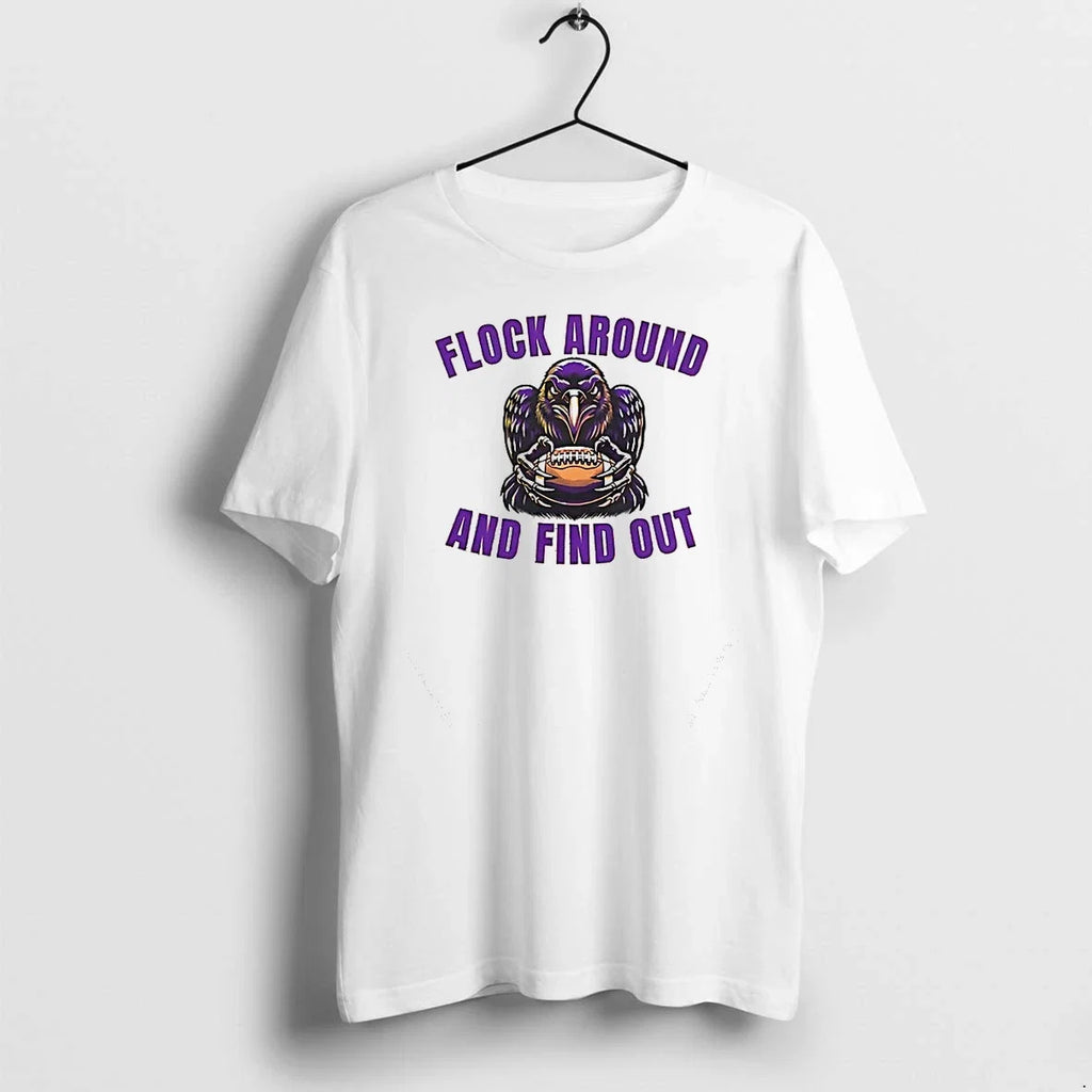 Flock Around And Find Out Baltimore Ravens Sweater - Adult & Kids T-Shirts, Sweatshirts & Hoodies apparel design preview 1