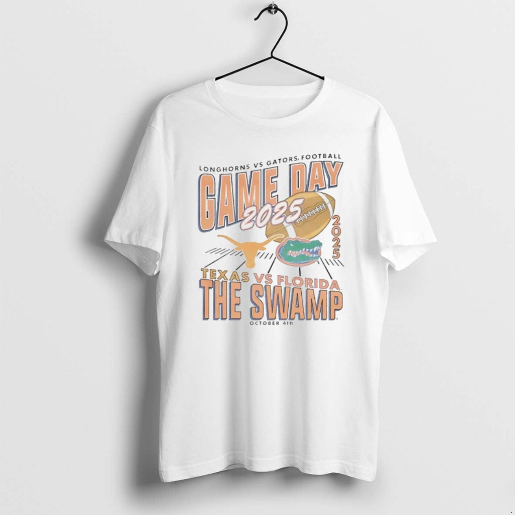 Florida Gators Vs Texas Longhorns Game Day The Swamp - Adult & Kids T-Shirts, Sweatshirts & Hoodies apparel design preview 1