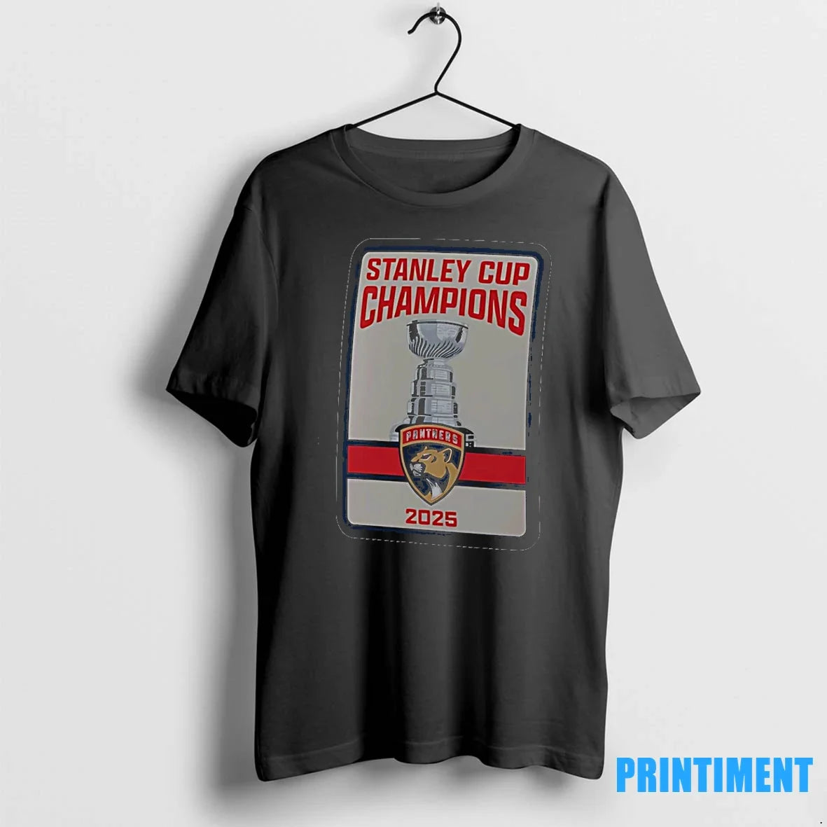 Florida Panthers 2025 Stanley Cup Champions Banner - Adult & Kids T-Shirts, Sweatshirts & Hoodies apparel design preview 1