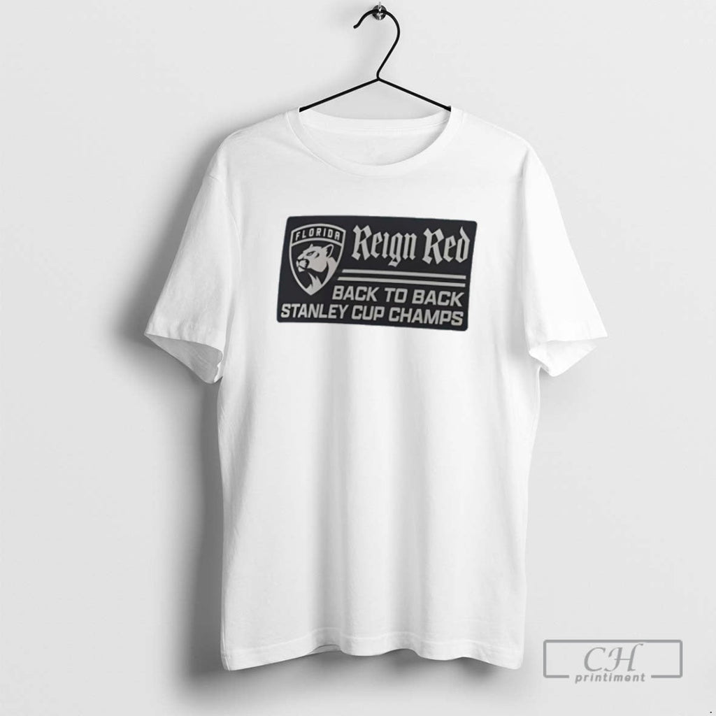 Florida Panthers Back To Stanley Cup Champions Reign - Adult & Kids T-Shirts, Sweatshirts & Hoodies apparel design preview 1