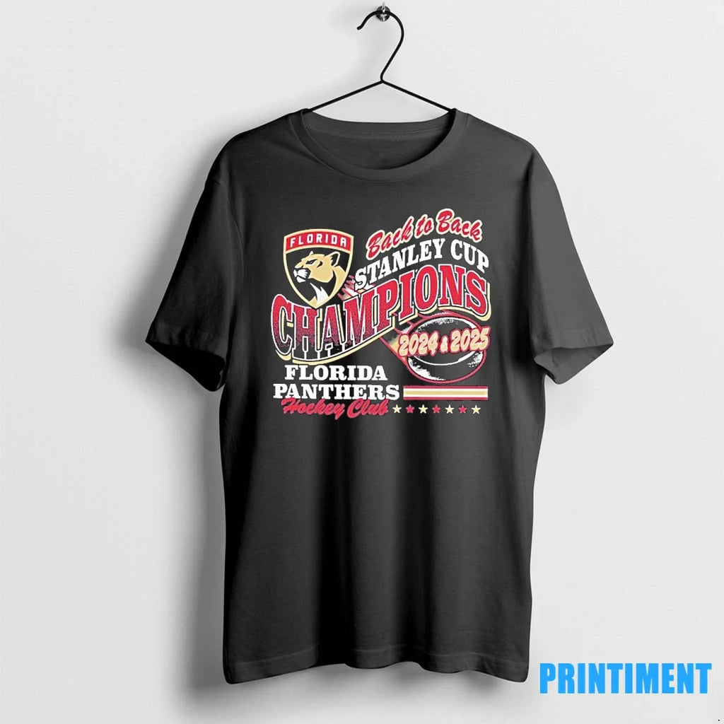 Florida Panthers Hockey Club Back To Champions Wave - Adult & Kids T-Shirts, Sweatshirts & Hoodies apparel design preview 1