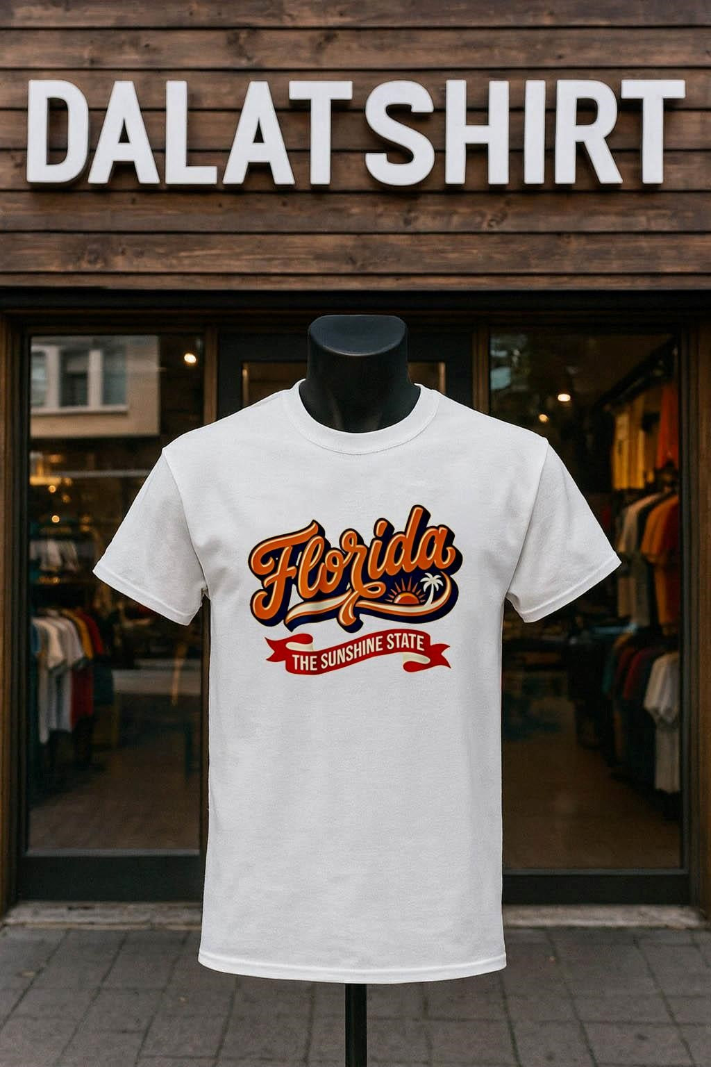 Florida The Sunshine State Sunset Palm Tree - Adult & Kids T-Shirts, Sweatshirts & Hoodies apparel design preview 1
