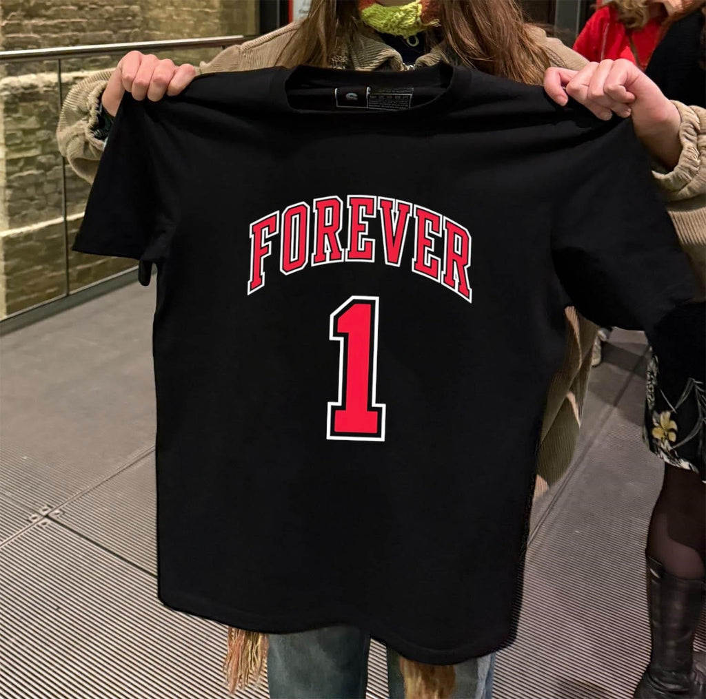 Forever 1 Chicago Bulls Style Varsity Sports Number - Adult & Kids T-Shirts, Sweatshirts & Hoodies apparel design preview 2
