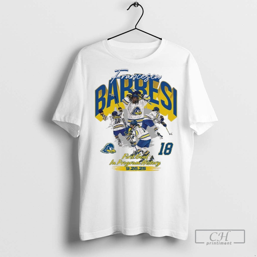 Francesca Barbesi First Goal In Program History - Adult & Kids T-Shirts, Sweatshirts & Hoodies apparel design preview 1