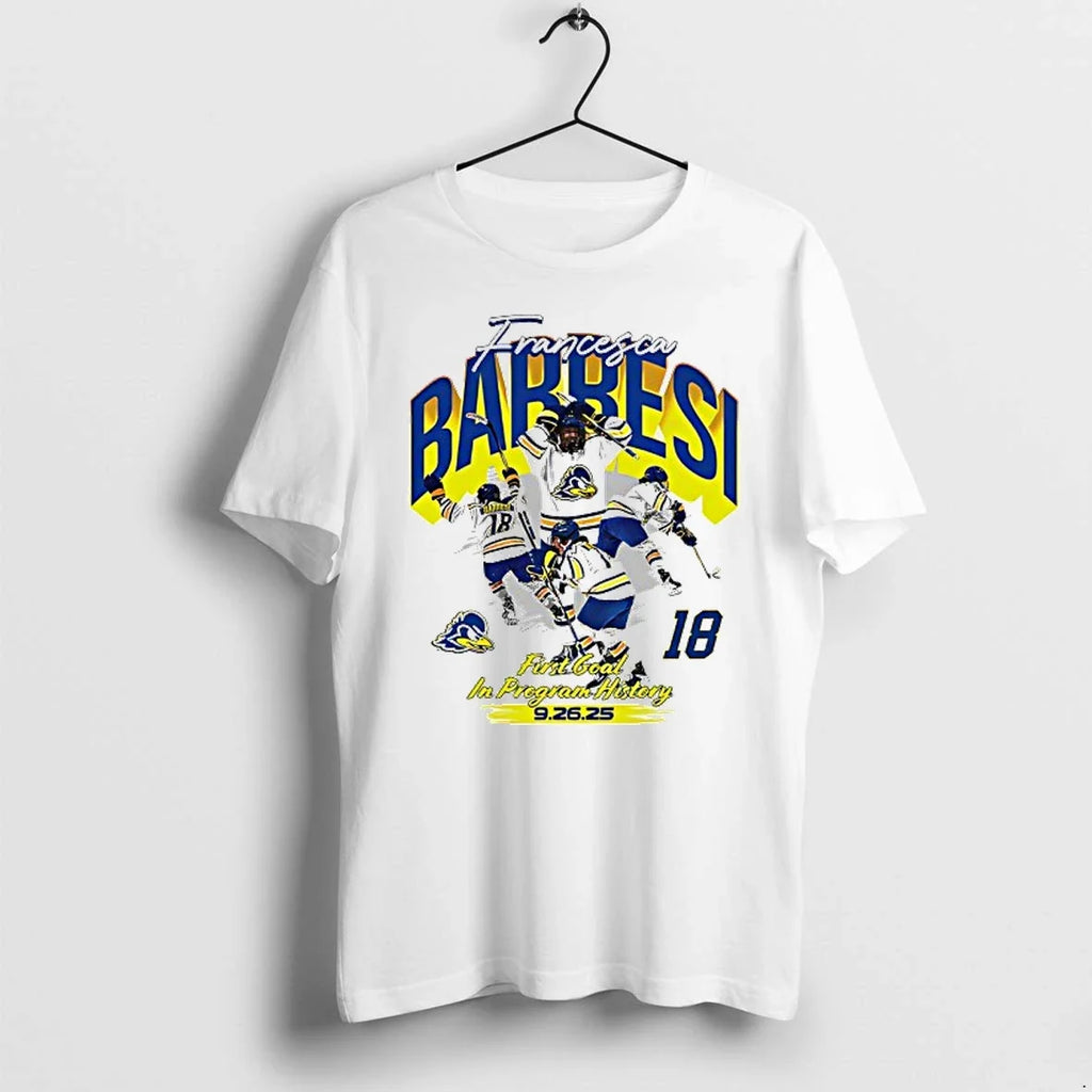 Francesca Barresi Delaware Ice Hockey First Goal In - Adult & Kids T-Shirts, Sweatshirts & Hoodies apparel design preview 1