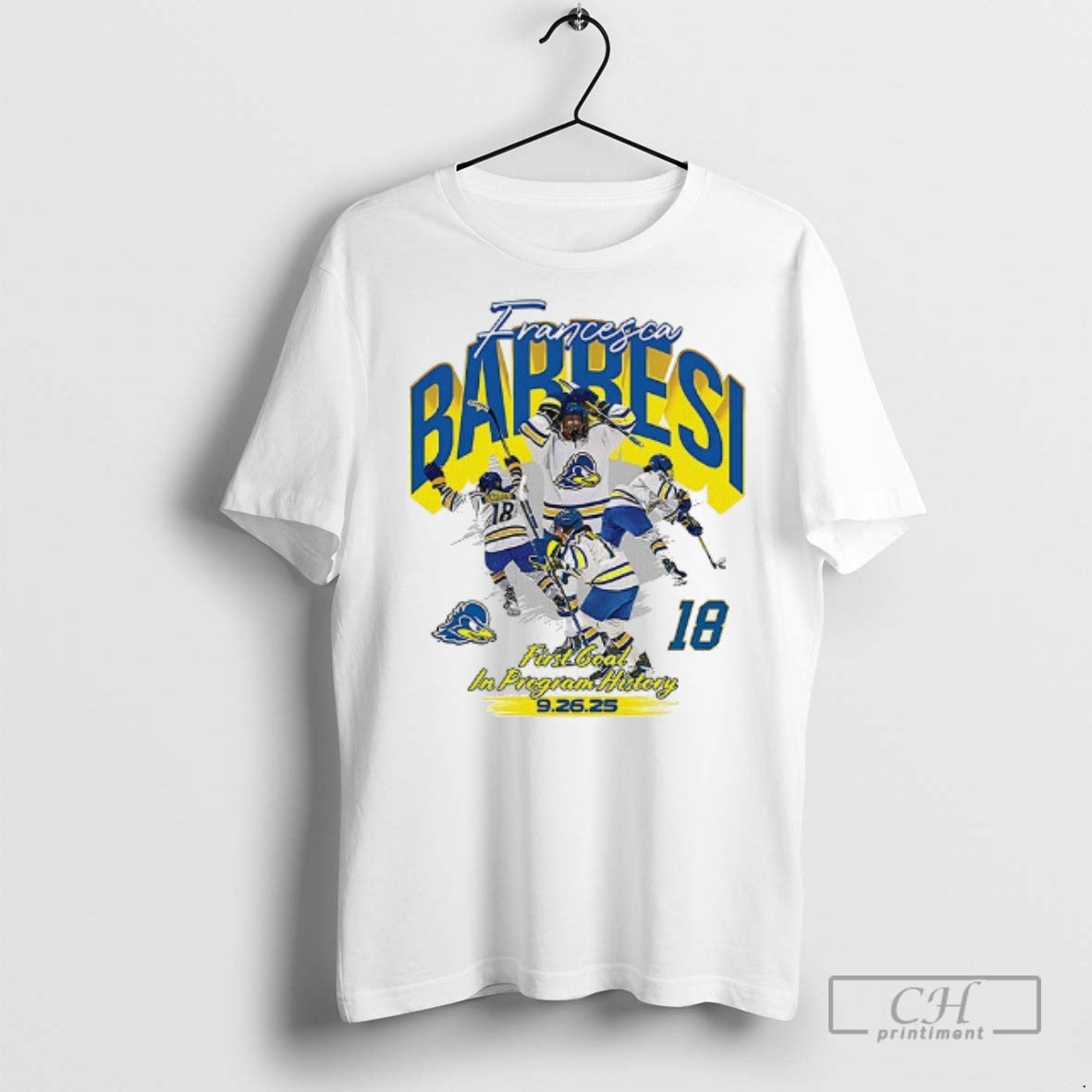 Francesca Barresi First Goal In Program History 2025 - Adult & Kids T-Shirts, Sweatshirts & Hoodies apparel design preview 1