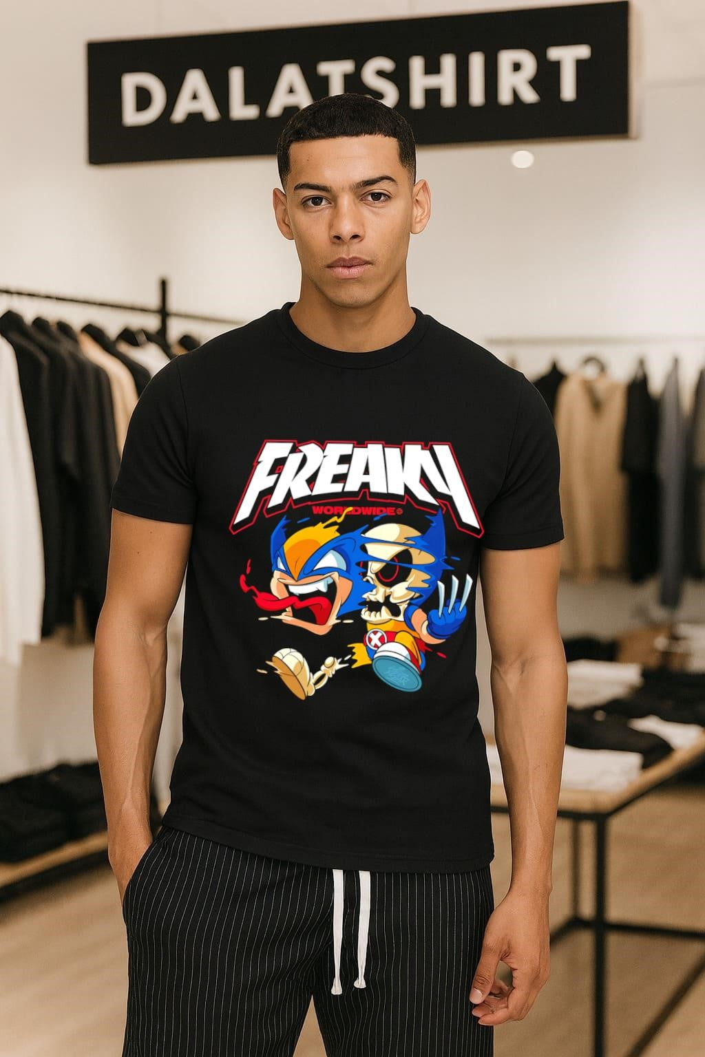 Freaky Worldwide Wolverine Skull - Adult & Kids T-Shirts, Sweatshirts & Hoodies apparel design preview 1