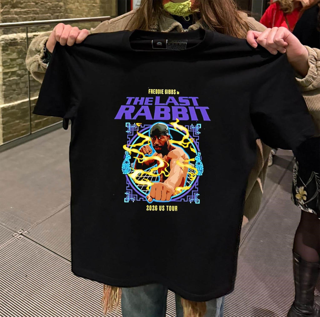 Freddie Gibbs The Last Rabbit 2026 US Tour Lightning - Adult & Kids T-Shirts, Sweatshirts & Hoodies apparel design preview 2
