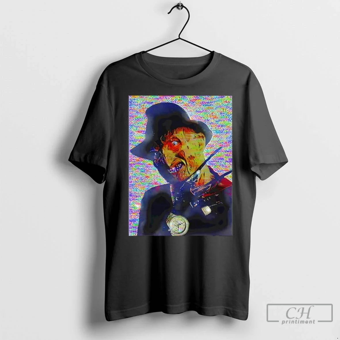 Freddy Krueger Oclock Halloween - Adult & Kids T-Shirts, Sweatshirts & Hoodies apparel design preview 1