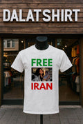 Free Iran Woman Burning Portrait Photo Graphic - Adult & Kids T-Shirts, Sweatshirts & Hoodies apparel design preview 1