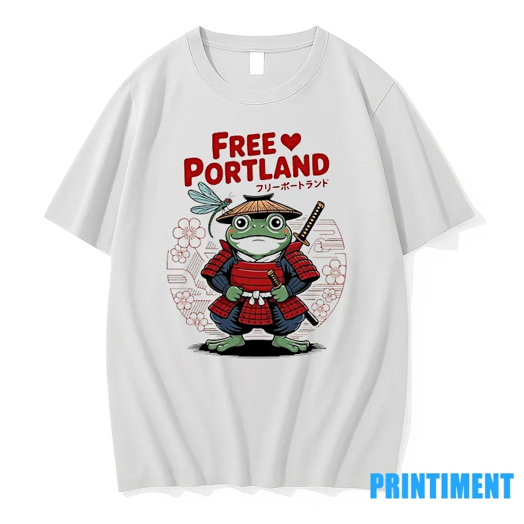 Free Portland Samurai Frogs Resist Sweater - Adult & Kids T-Shirts, Sweatshirts & Hoodies apparel design preview 1
