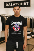 Freebird Hockey Club Spittin' Chiclets Lynyrd Skynyrd - Adult & Kids T-Shirts, Sweatshirts & Hoodies apparel design preview 1