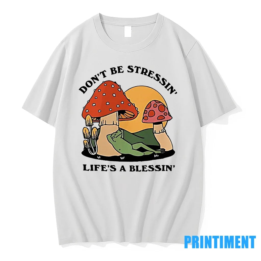 Frog Protest Resist Dont Be Stressin Lifes A Blessin - Adult & Kids T-Shirts, Sweatshirts & Hoodies apparel design preview 1