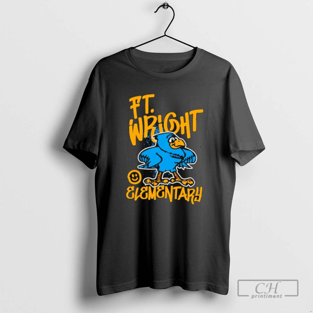 Ft Wright Elementary Smiley Graffiti Bird - Adult & Kids T-Shirts, Sweatshirts & Hoodies apparel design preview 1