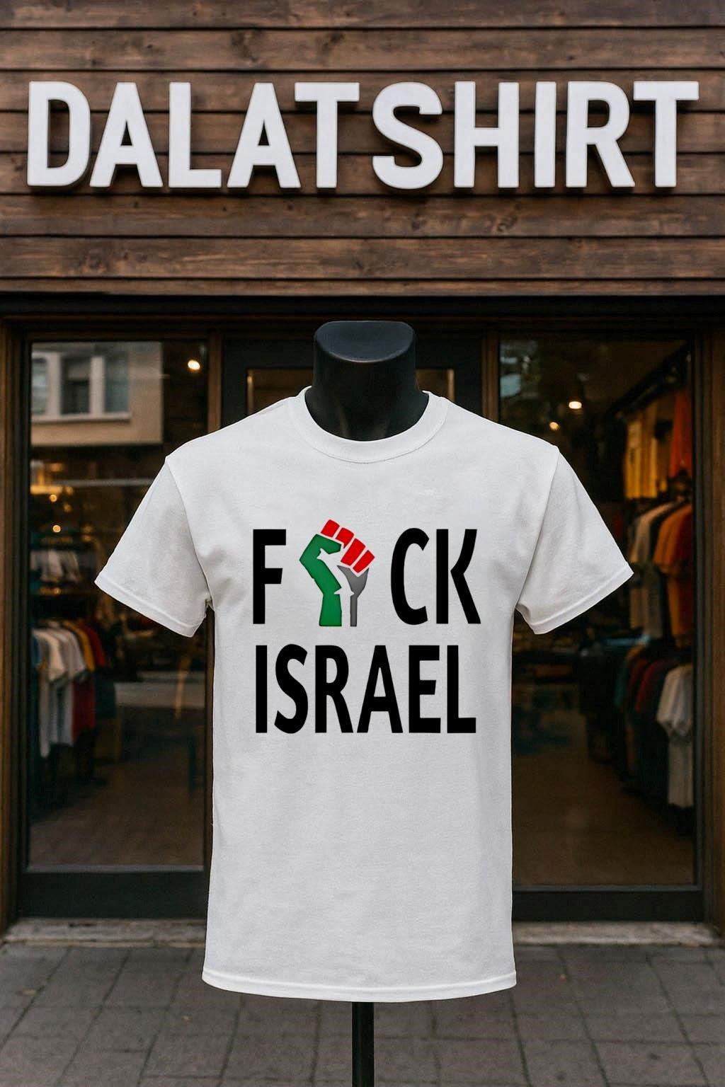 Fuck Israel Palestinian Fist - Adult & Kids T-Shirts, Sweatshirts & Hoodies apparel design preview 1