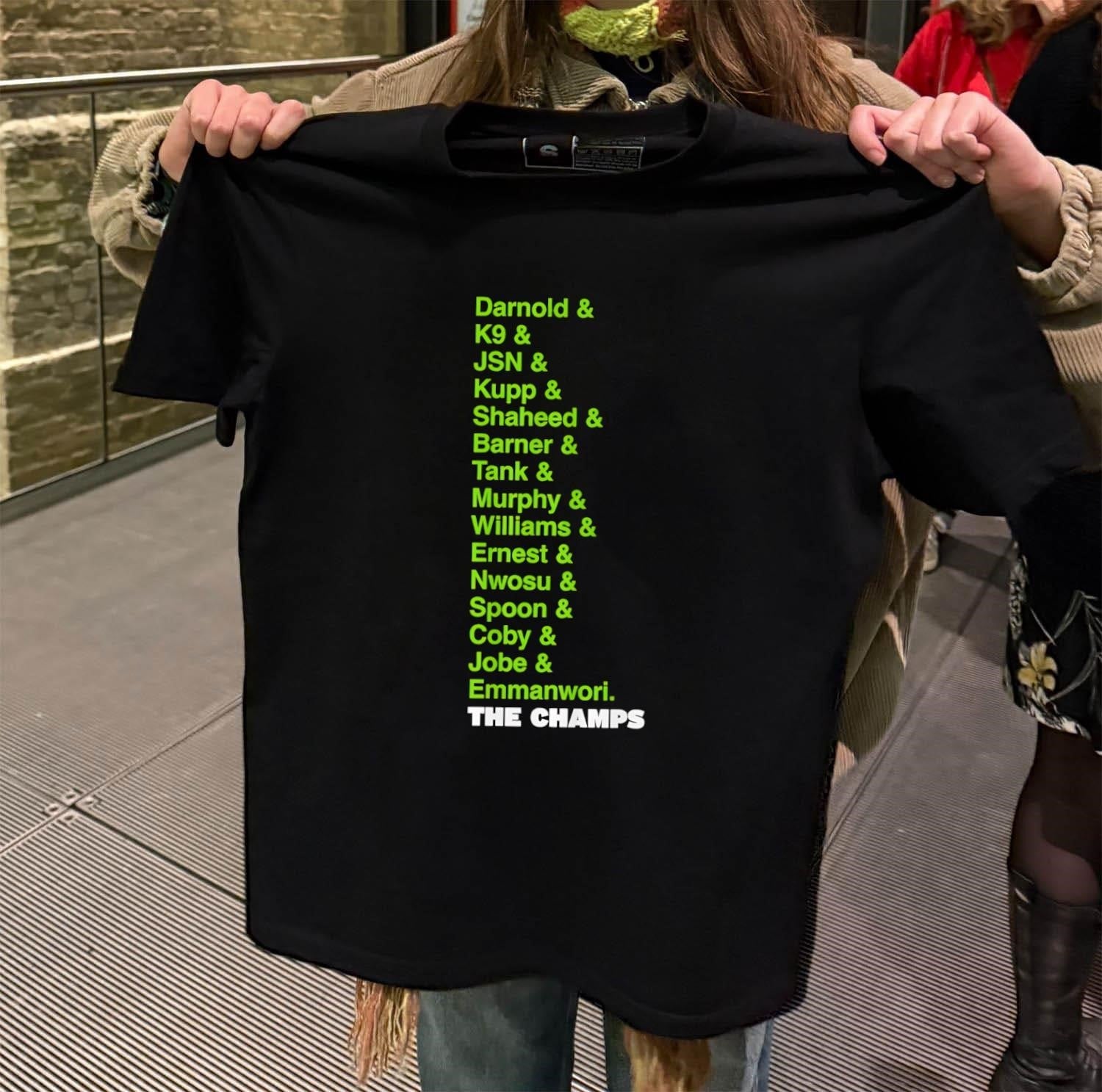Funny Darnold K9 JSN Kupp Shaheed List Of Football - Adult & Kids T-Shirts, Sweatshirts & Hoodies apparel design preview 2