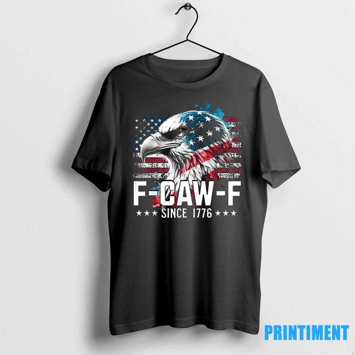Funny Eagle American Flag F Caw Since 1776 Sweater - Adult & Kids T-Shirts, Sweatshirts & Hoodies apparel design preview 1