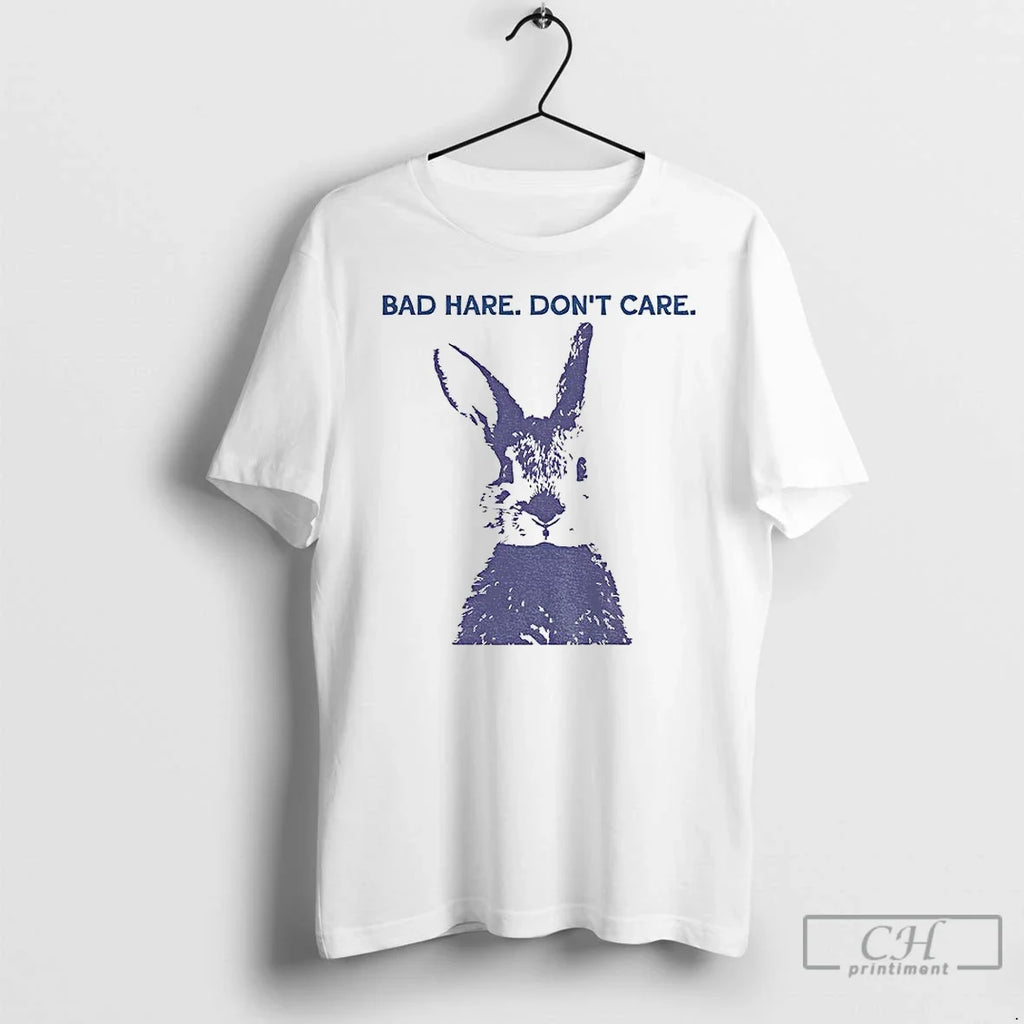 Funny Easter Bad Hare Dont Care Vintage - Adult & Kids T-Shirts, Sweatshirts & Hoodies apparel design preview 1