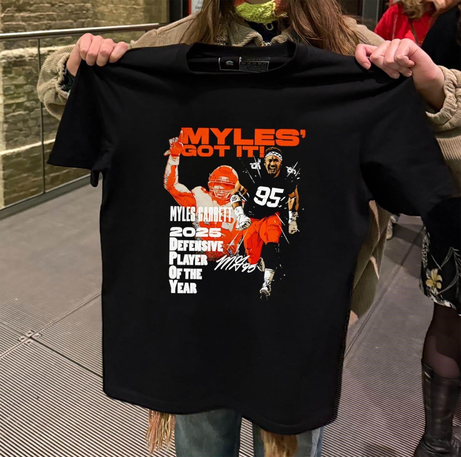 Funny Myles' Got It Garrett 2025 Defensive Player Of - Adult & Kids T-Shirts, Sweatshirts & Hoodies apparel design preview 2