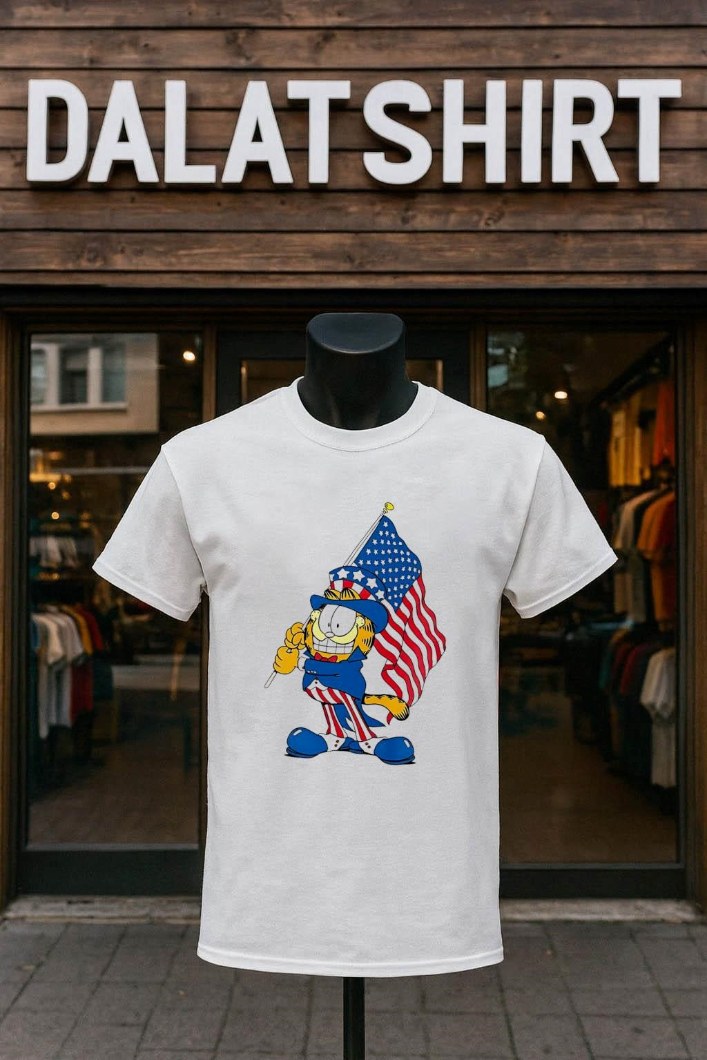Funny Orange Cat 250 Years Of Freedom - Adult & Kids T-Shirts, Sweatshirts & Hoodies apparel design preview 1