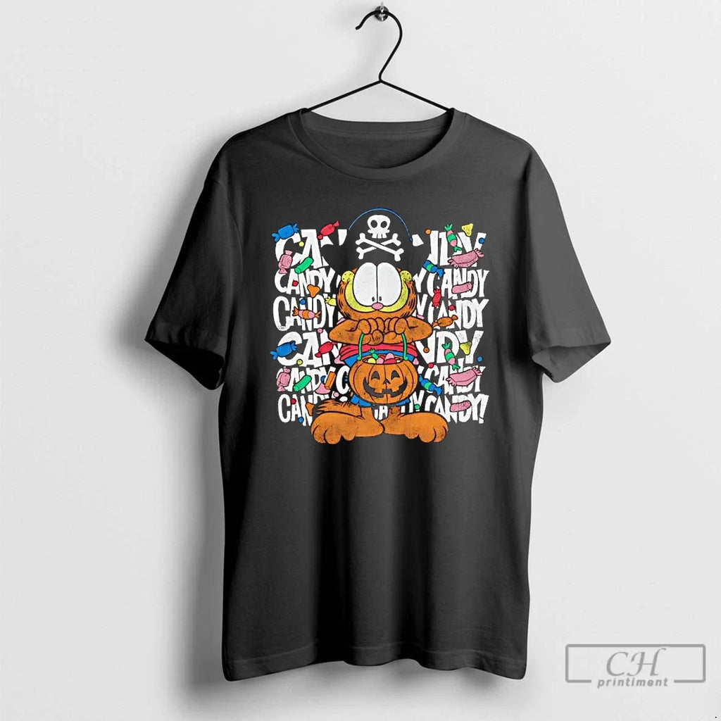 Garf Trick Or Treat Candy Halloween - Adult & Kids T-Shirts, Sweatshirts & Hoodies apparel design preview 1
