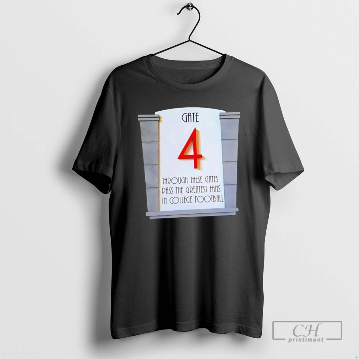 Gate 4 Through These Gates Pass The Greatest Fans In - Adult & Kids T-Shirts, Sweatshirts & Hoodies apparel design preview 1