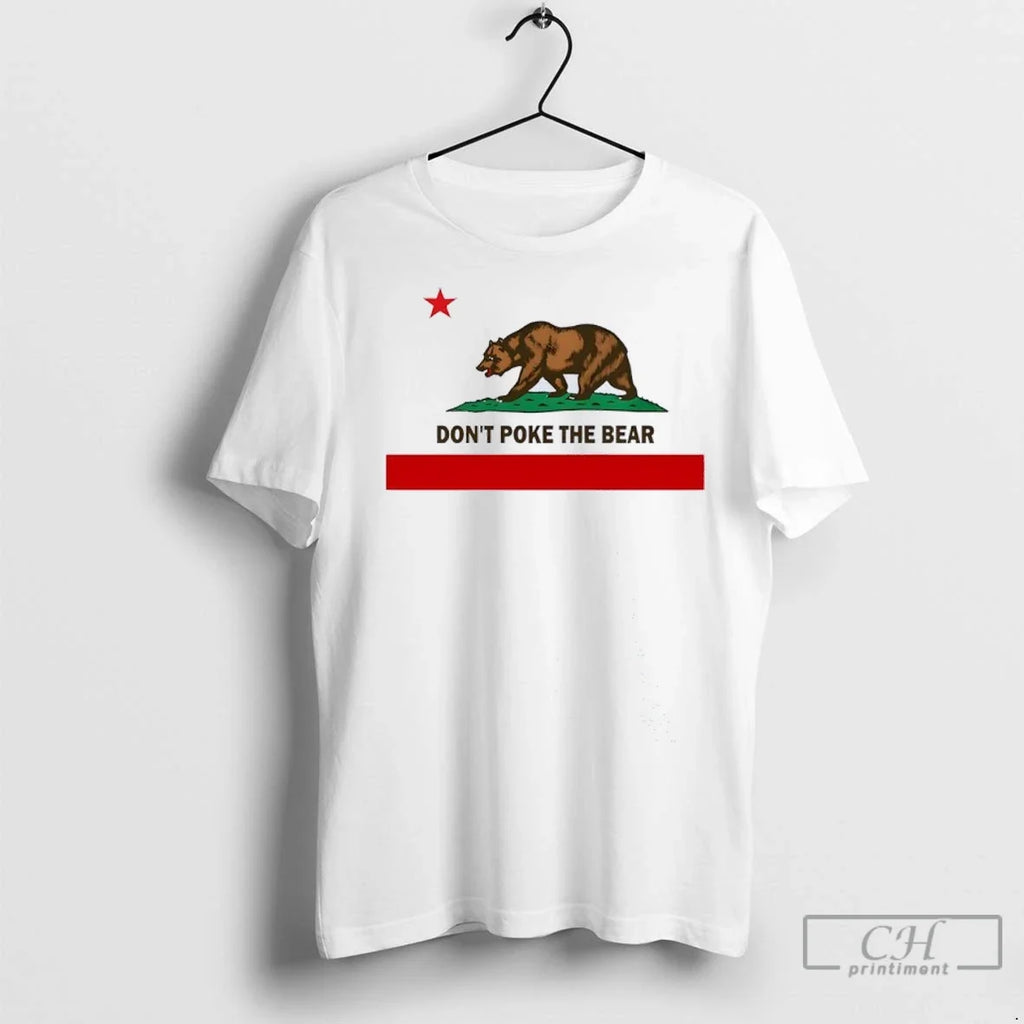 Gavin Newsom Dont Poke The Bear California Flag - Adult & Kids T-Shirts, Sweatshirts & Hoodies apparel design preview 1