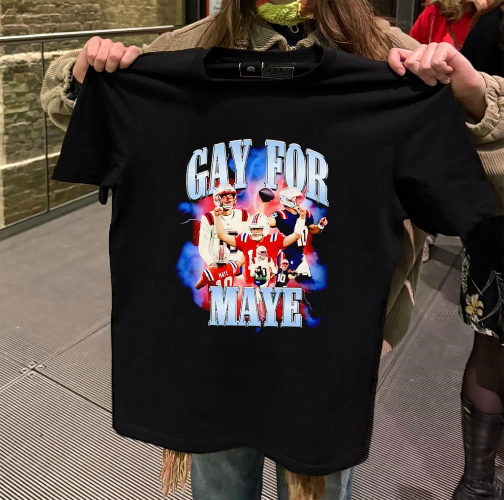 Gay for Maye Drake New England Football - Adult & Kids T-Shirts, Sweatshirts & Hoodies apparel design preview 2