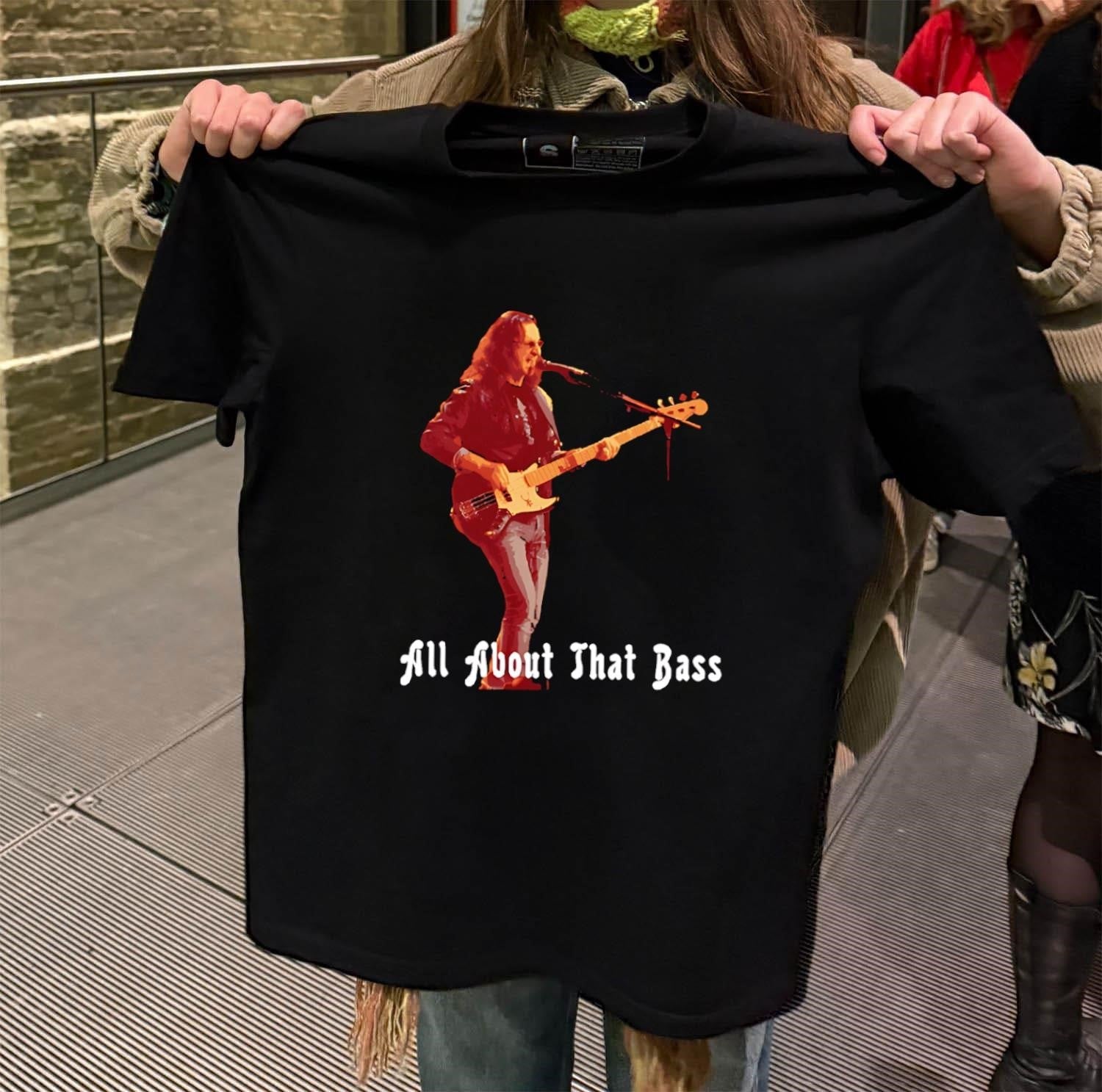 Geddy Lee Rush All About That Bass Music - Adult & Kids T-Shirts, Sweatshirts & Hoodies apparel design preview 2