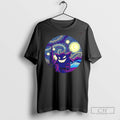 Gengar X Van Goghs Starry Night Ghost - Adult & Kids T-Shirts, Sweatshirts & Hoodies apparel design preview 1