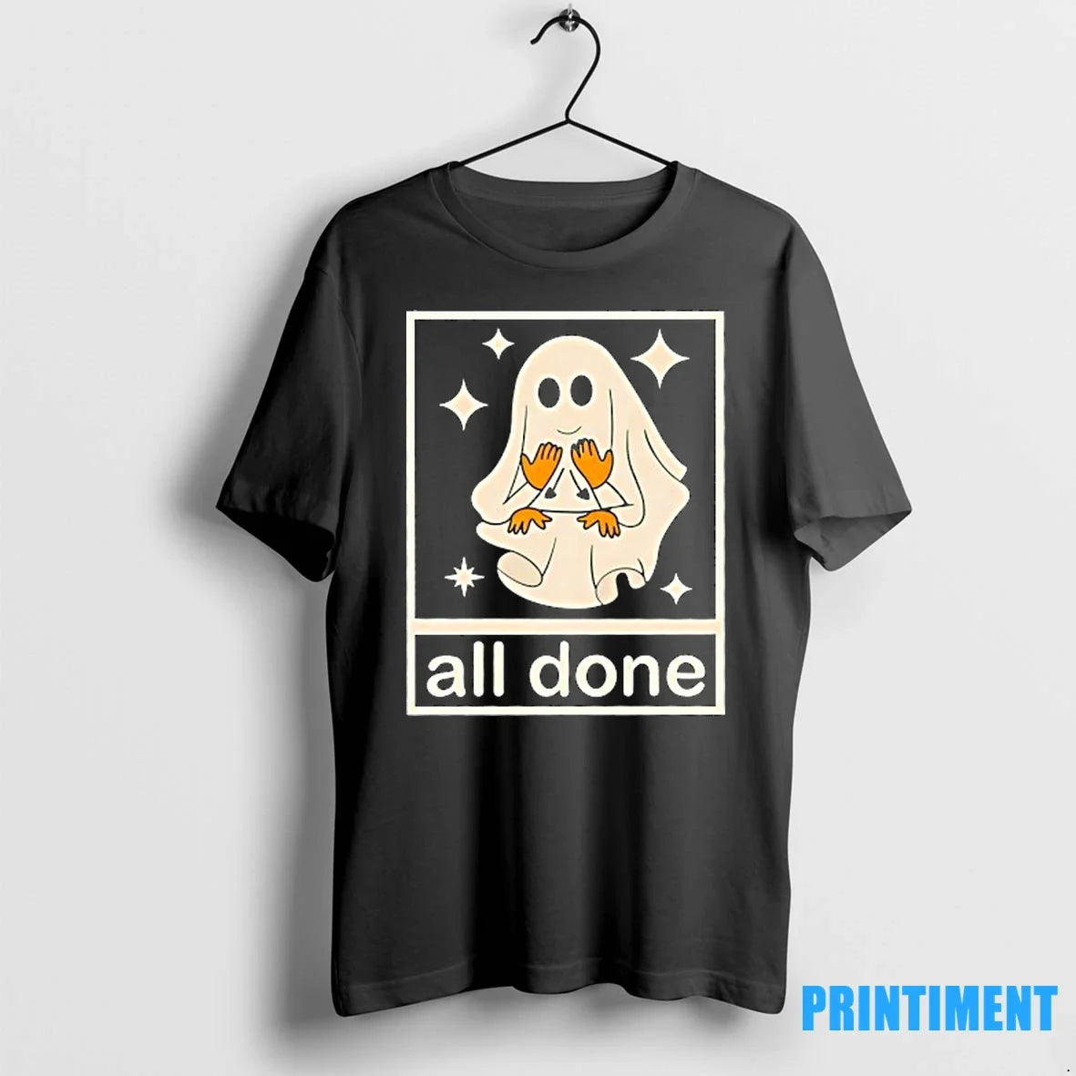 Ghost All Done Halloween Sweater - Adult & Kids T-Shirts, Sweatshirts & Hoodies apparel design preview 1