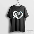 Ghostface Scream Hand Heart Halloween - Adult & Kids T-Shirts, Sweatshirts & Hoodies apparel design preview 1