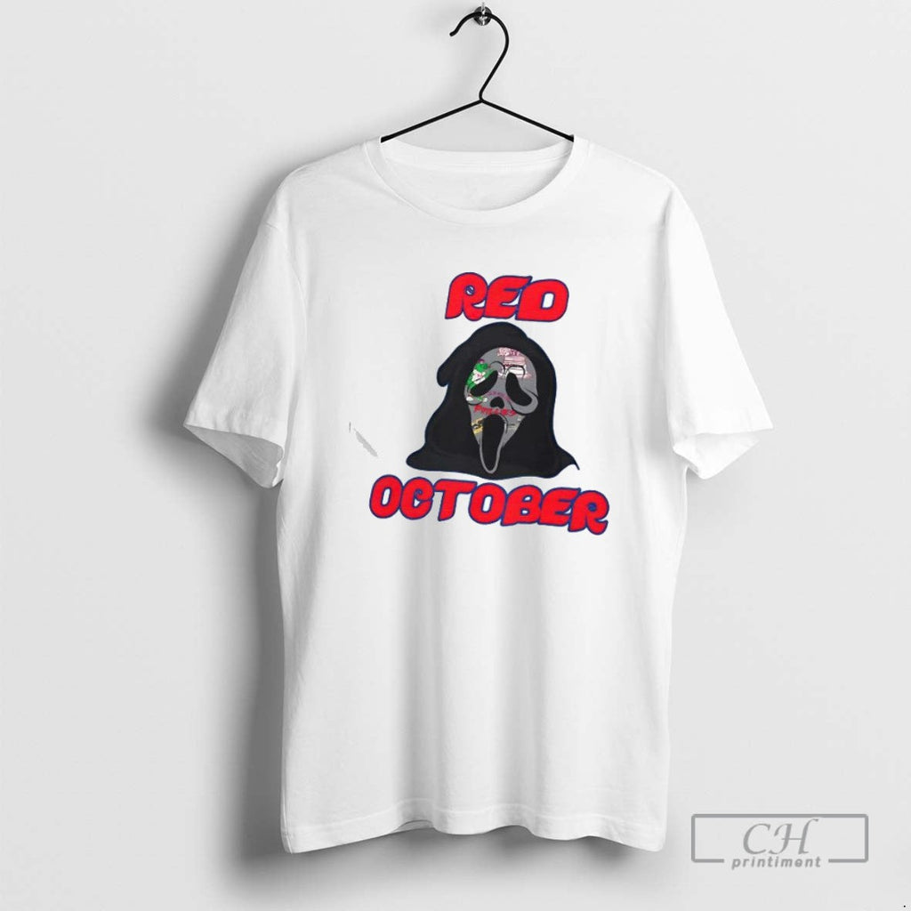 Ghostface X Philadelphia Phillies Baseball Red - Adult & Kids T-Shirts, Sweatshirts & Hoodies apparel design preview 1