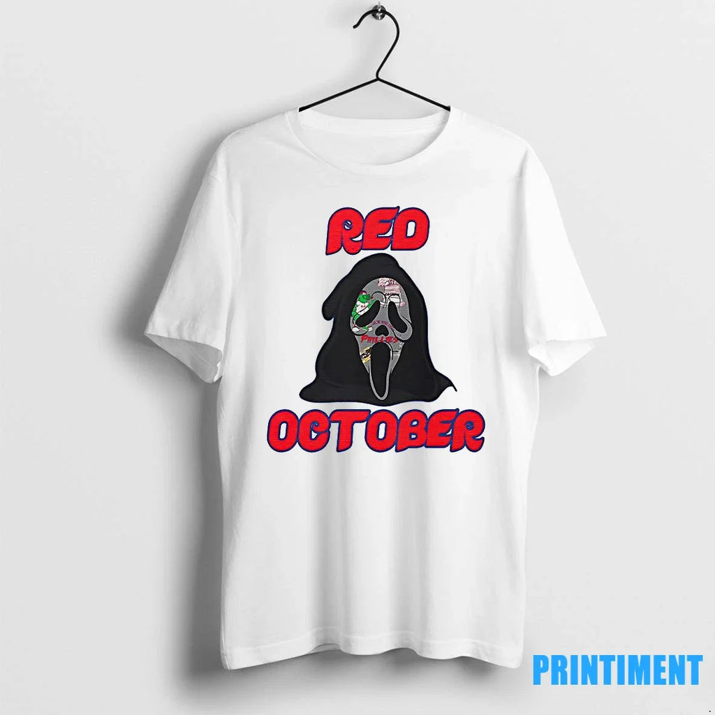 Ghostface X Philadelphia Phillies Baseball Red - Adult & Kids T-Shirts, Sweatshirts & Hoodies apparel design preview 1