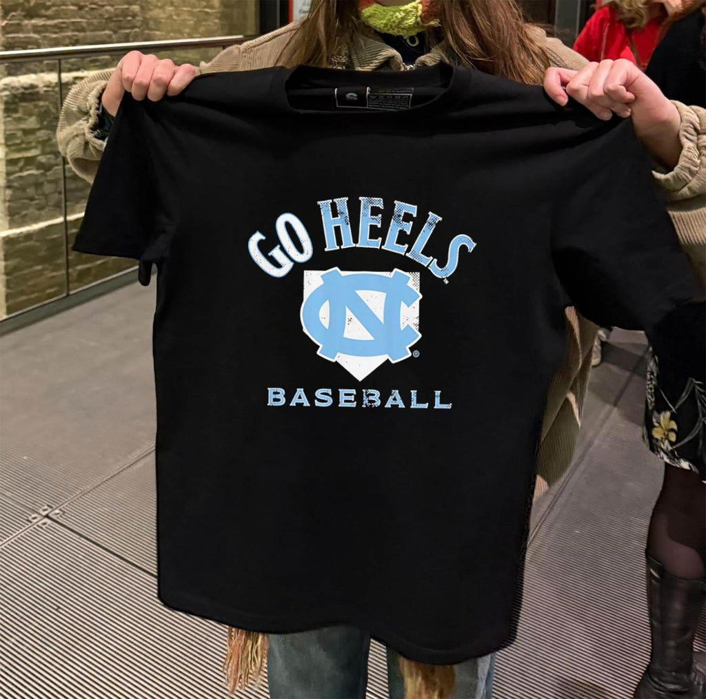Go Heels UNC Baseball Logo North Carolina Fan - Adult & Kids T-Shirts, Sweatshirts & Hoodies apparel design preview 2