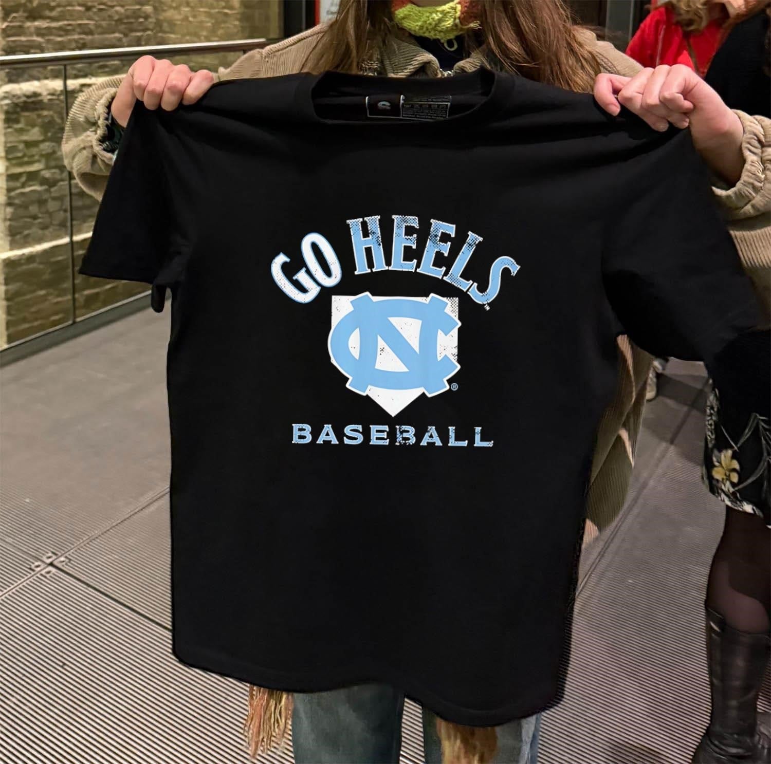 Go Heels UNC Baseball Logo North Carolina Fan - Adult & Kids T-Shirts, Sweatshirts & Hoodies apparel design preview 2