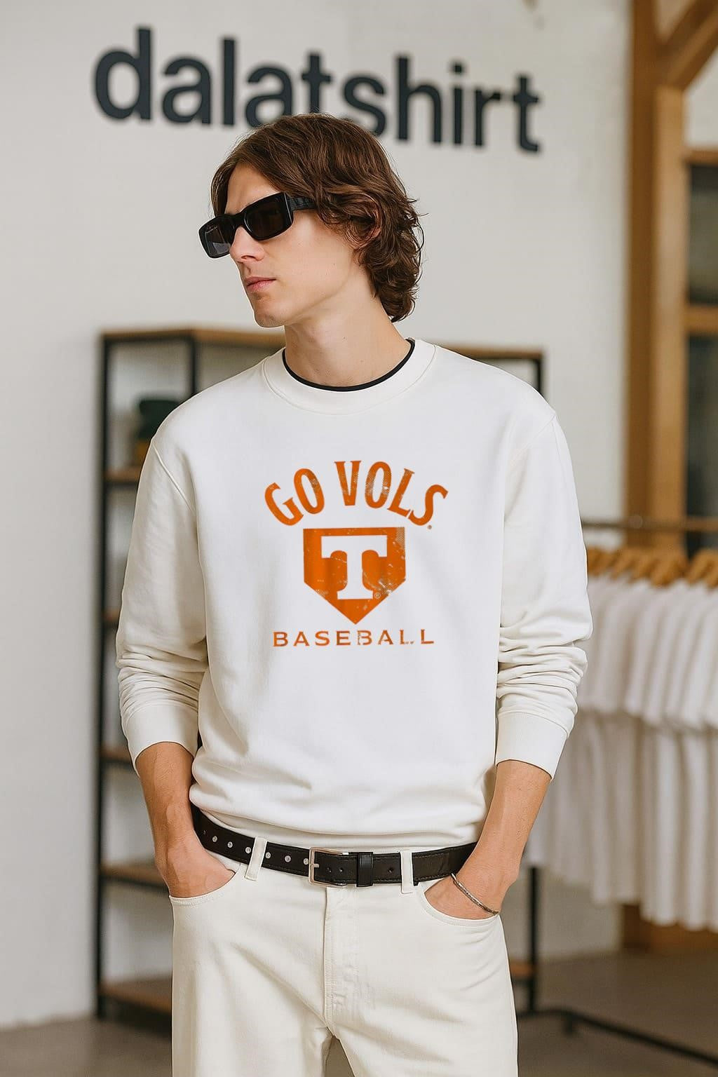 Go Vols Baseball Tennessee T Logo - Adult & Kids T-Shirts, Sweatshirts & Hoodies apparel design preview 2