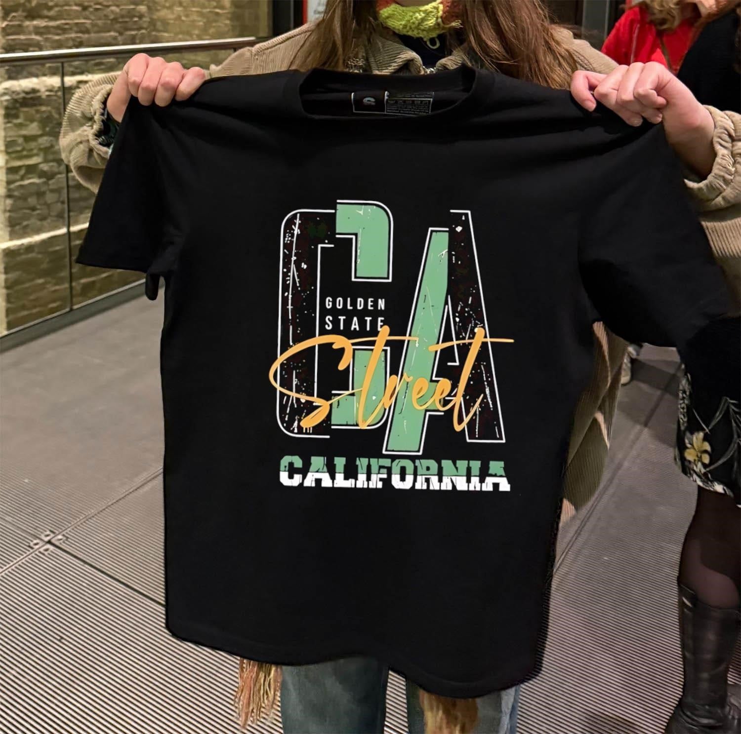 Golden State Street California - Adult & Kids T-Shirts, Sweatshirts & Hoodies apparel design preview 2